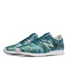 New Balance 420 Feather Graphic Women's Running Classics Shoes - Green/blue (wl420dpe)