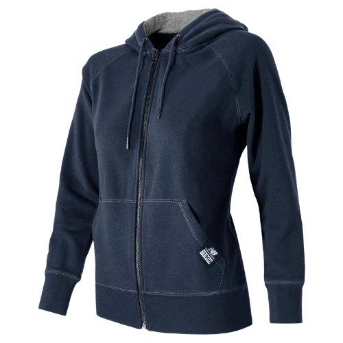 New Balance 53506 Women's Full Zip Fleece Hoodie - Navy (wj53506nv)