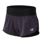 New Balance 81260 Women's 3 Inch Impact Short - Purple (ws81260ivi)