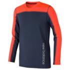 New Balance 12517 Kids' Long Sleeve Performance Tee - Grey/orange (bt12517tao)