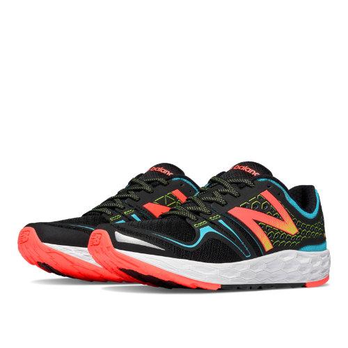 New Balance Fresh Foam Vongo Women's Soft And Cushioned Shoes - Black/blue/orange (wvngobb)