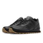 New Balance 574 Leather Men's 574 Shoes - Black (nb574bab)