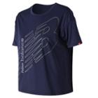 New Balance 91577 Women's Essentials 90s Boxy Tee - Navy (wt91577pgm)