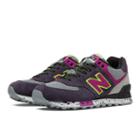 New Balance 90s Outdoor 574 Women's 574 Shoes - Purple Magic, Plenty Pink, Grey (wl574opp)