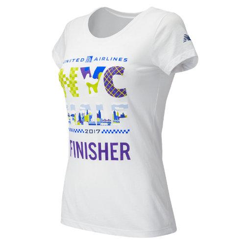 New Balance 71606 Women's United Nyc Half Finisher Ss Tee - White (wt71606vwt)