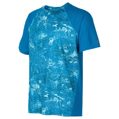 New Balance 12564 Men's Print Performance T-shirt - Blue (bt12564obg)