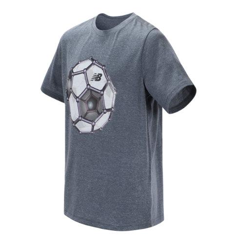 New Balance 10655 Kids' Short Sleeve Graphic Tee - Grey (bt10655thn)