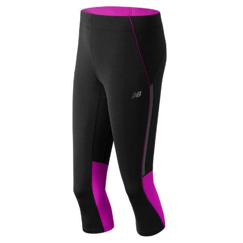 New Balance 53222 Women's Impact Capri - Pink/black (wp53222aza)