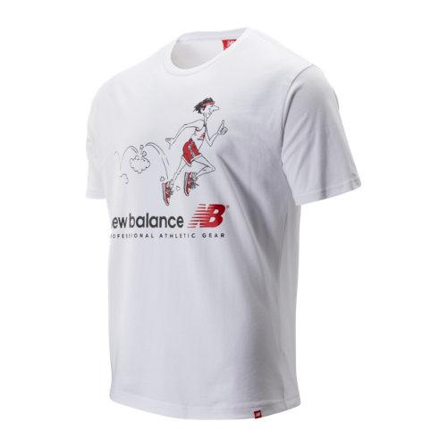 New Balance 93584 Men's Nb Athletics Throwback Tee - White (mt93584wt)
