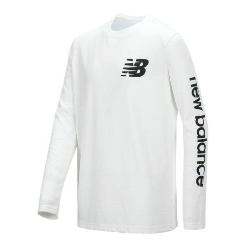 New Balance 10711 Kids' Long Sleeve Graphic Tee - (bt10711wt)
