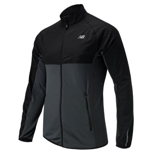 New Balance 4309 Men's Raptor Jacket - Black, Lead (mrj4309bk)