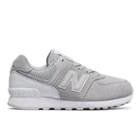 574 New Balance Kids Grade School Lifestyle Shoes - Grey/white (kl574c9g)