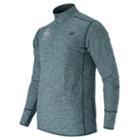 New Balance 53030 Men's Brooklyn Half Transit Qtr Zip - Green (mt53030vsrc)
