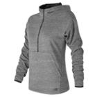 New Balance 63126 Women's Tech Fleece Hoodie - Grey/black (wt63126goh)