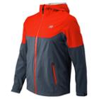 New Balance 53310 Men's Cosmo Proof Jacket - Thunder, Flame (amj53310tfl)