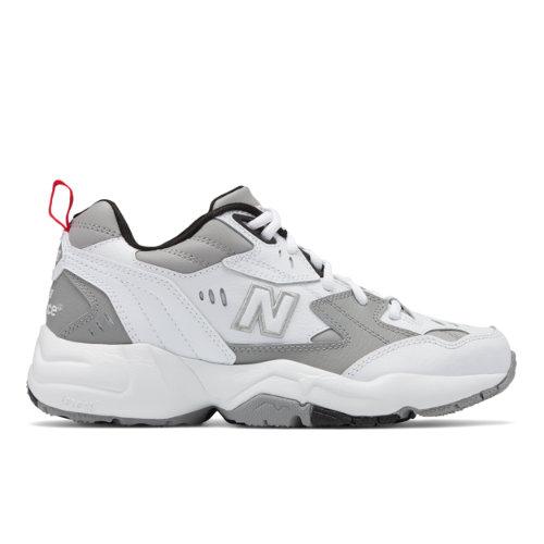 New Balance 608 Women's Everyday Trainers Shoes - Grey/white (wx608rg1)