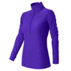 New Balance 53110 Women's In Transit Half Zip - Purple (wt53110ssh)