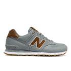 New Balance 574 15 Ounce Canvas Men's 574 Shoes - Grey/brown (ml574txc)