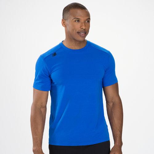 New Balance 0198 Men's Sure Thing Tech Tee - Cobalt Blue (mft0198cbt)