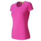 New Balance 63223 Women's Nb Ice Short Sleeve - Pink (wt63223fus)