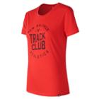 New Balance 73503 Women's Nb Track Club Tee - Red (wt73503enr)