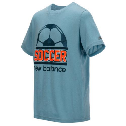 New Balance 16601 Kids' Short Sleeve Graphic Tee - Blue (bt16601bf)