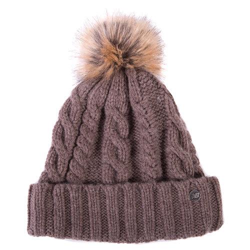 New Balance 500343 Women's Womens Luxe Knit Pom Beanie - (500343)