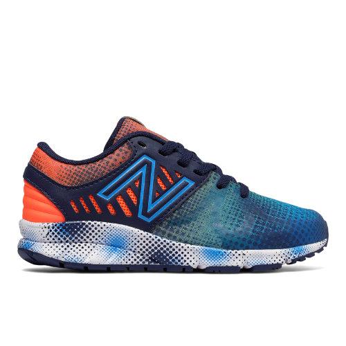 New Balance Electric Rainbow 200 Kids Grade School Running Shoes - Blue/orange (kj200pog)
