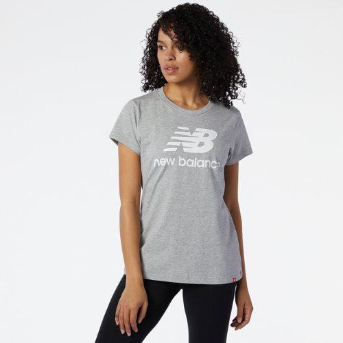 New Balance Women's Nb Essentials Stacked Logo Tee