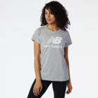 New Balance Women's Nb Essentials Stacked Logo Tee