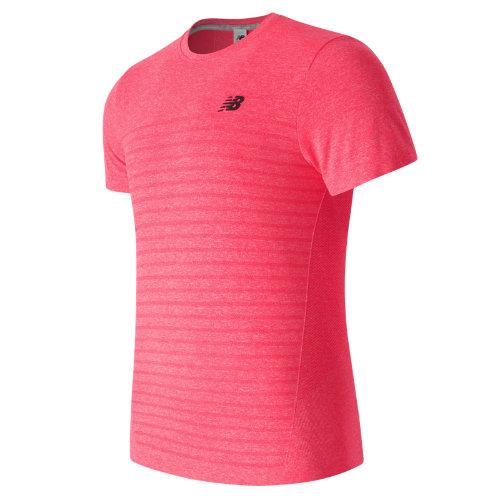 New Balance 63019 Men's M4m Seamless Ss Top - Red (mt63019brh)