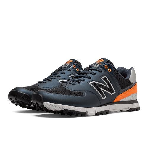 New Balance Golf 574 Men's Golf Shoes - Navy, Orange (nbg574bnvo)