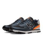 New Balance Golf 574 Men's Golf Shoes - Navy, Orange (nbg574bnvo)