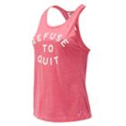 New Balance 73126 Women's Pink Ribbon Graphic Heather Tech Racerback - Pink (rwt73126akh)