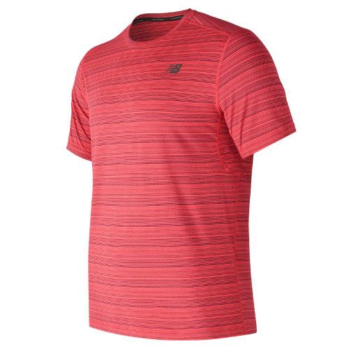 New Balance 73054 Men's Fantom Force Short Sleeve Top - Red (mt73054enr)