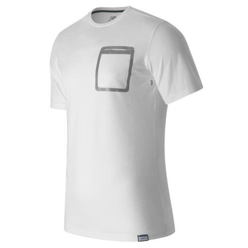 New Balance 61559 Men's Push The Past Tee - White (mt61559wt)