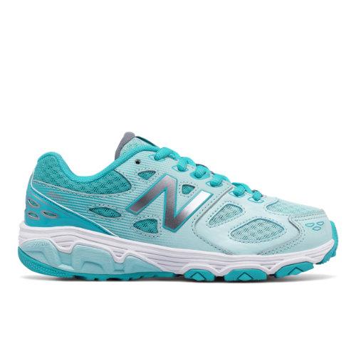 New Balance 680v3 Kids Grade School Running Shoes - Blue/white (kr680owy)