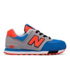 New Balance 574 Cut And Paste Kids' Pre-school Lifestyle Shoes - Grey/blue (kl574wjp)