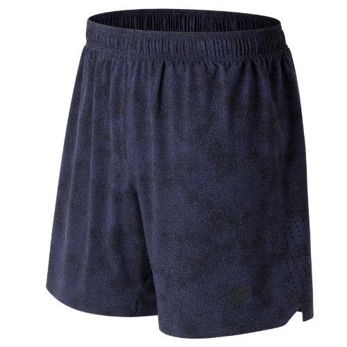New Balance 71053 Men's Printed Shift Short - Navy/black (ms71053pgp)