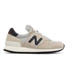 995 New Balance Men's Made In Usa Shoes - Off White/navy (m995cha)