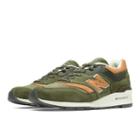 New Balance 997 Distinct Usa Men's Made In Usa Shoes - Buffed Olive, Coral (m997dcs)
