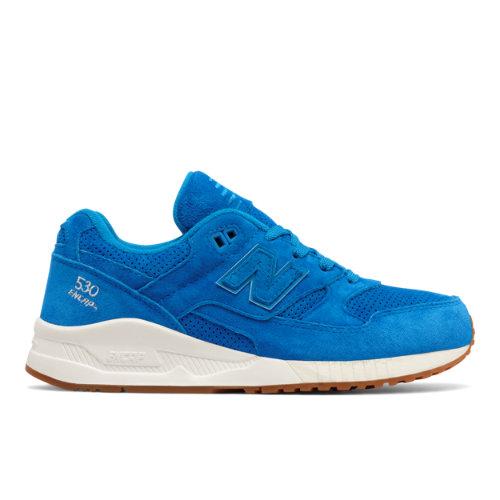 New Balance 530 Lux Suede Women's Running Classics Shoes - Blue (w530prb)