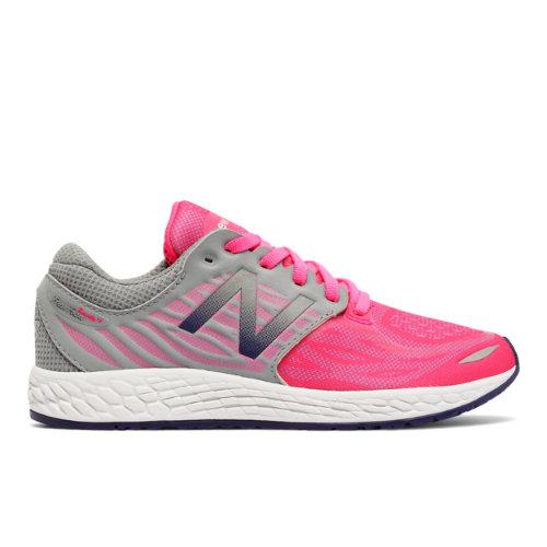 New Balance Fresh Foam Zante V3 Kids Grade School Running Shoes - Pink/grey (kjzntupg)