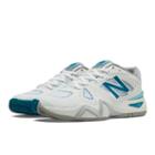 New Balance 1296 Women's Tennis Shoes - White/blue/blue Atoll (wc1296wg)