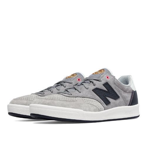 New Balance 300 Tournament Suede Men's Court Classics Shoes - Grey/light Grey/dark Grey (crt300gu)