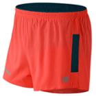 New Balance 61231 Men's Impact 3 Inch Split Short - Orange/green (ms61231sre)