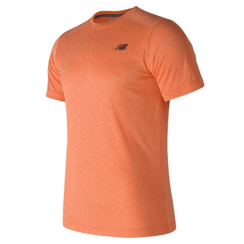 New Balance 53081 Men's Short Sleeve Heather Tech Tee - Orange (mt53081aoh)