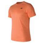 New Balance 53081 Men's Short Sleeve Heather Tech Tee - Orange (mt53081aoh)