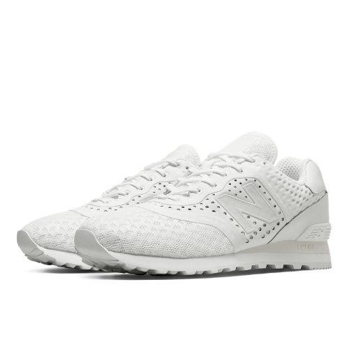 New Balance 574 Re-engineered Breathe Solid Men's 574 Shoes - White (mtl574ww)