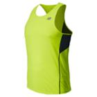 New Balance 4324 Men's Accelerate Singlet - Hi-lite, Lead (mrt4324hil)